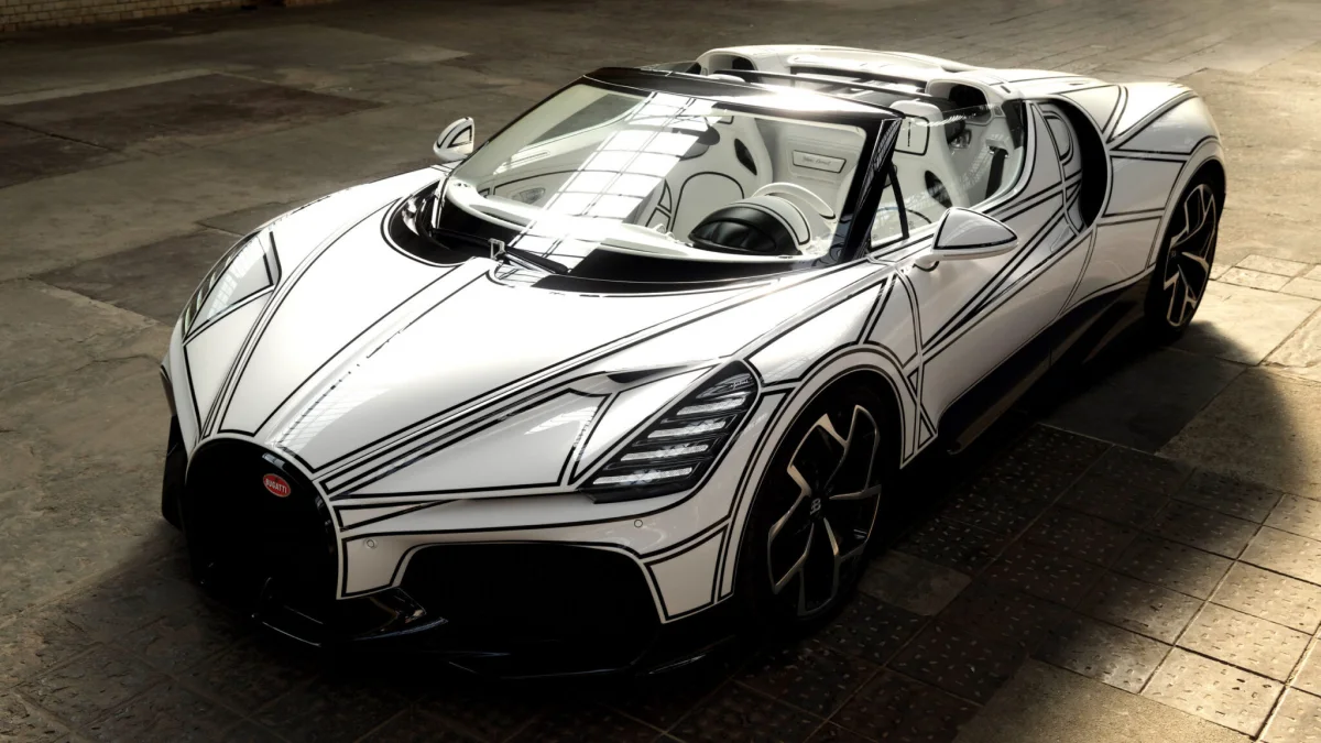 Bugatti’s 261-MPH Mistral Gets a Porcelain Gas Cap and Fine China Trim