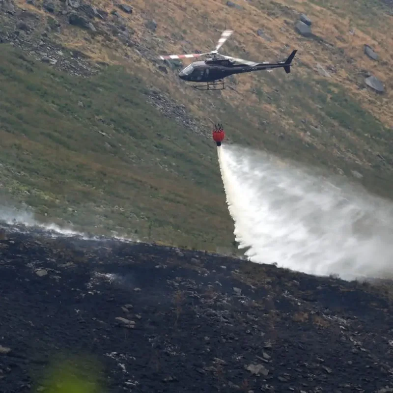 Firefighters Battle Massive Wildfires Across Greater Manchester Moors