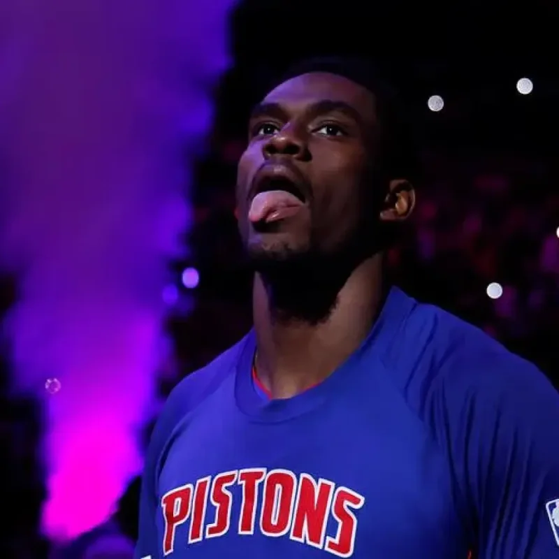 Detroit Pistons and Washington Wizards players during a preseason NBA game