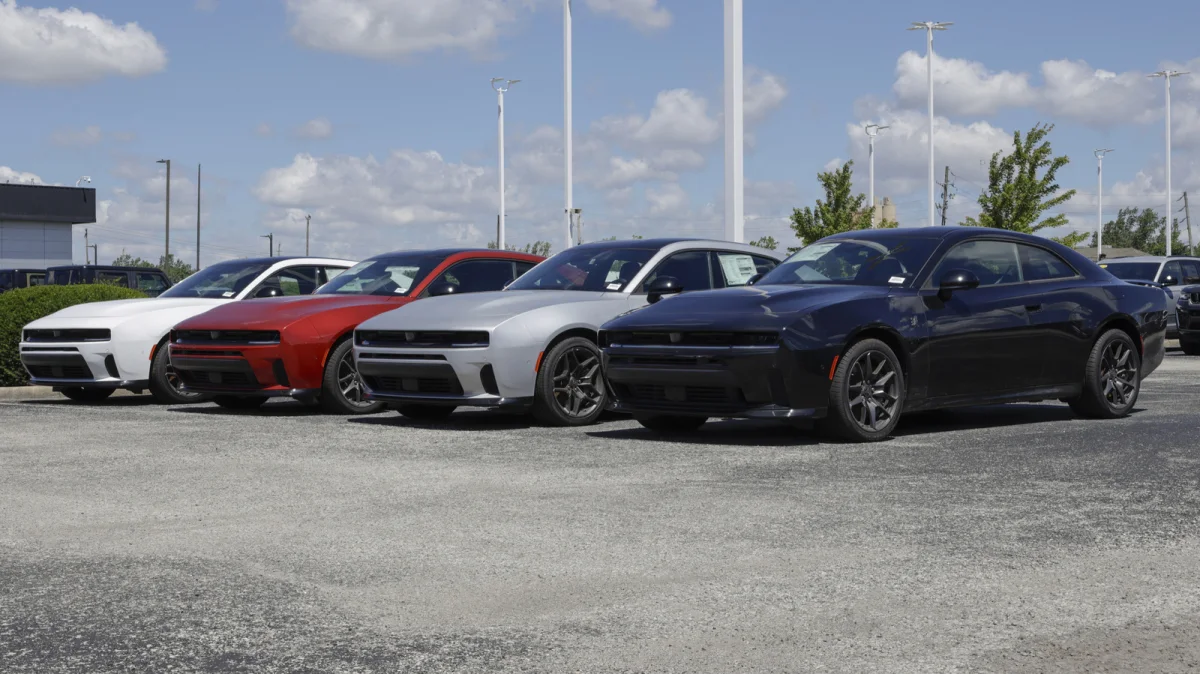 Dodge Charger Hellcat with a supercharged V8 engine
