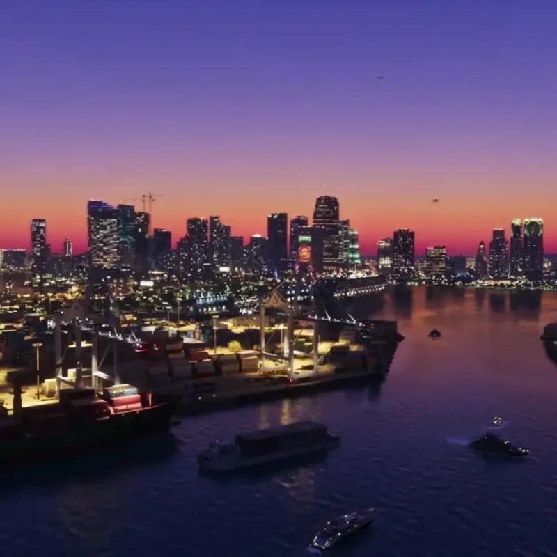 Illustration representing the Grand Theft Auto 6 video game release