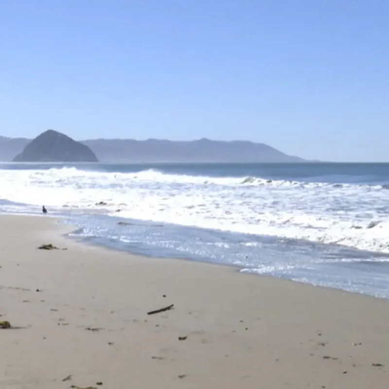 High surf and elevated tides along the California coastline during a strong El Nino event
