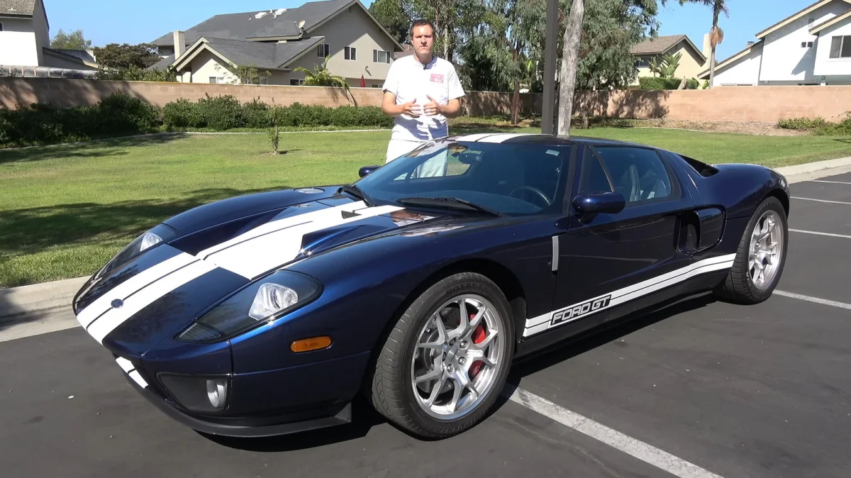 A second-generation Ford GT, similar to the one Doug DeMuro is selling.
