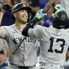 Jazz Chisholm Jr. Breaks Slump by Wearing Giancarlo Stanton's Oversized Pants