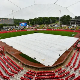 Rain Delays Arkansas vs. Duke Softball Super Regional Game 1