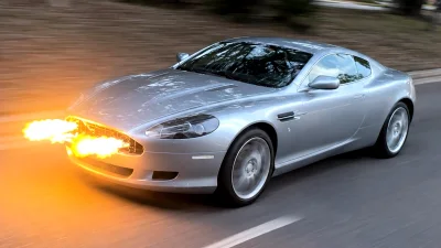 Aston Martin DB9 Gets Corvette V8 and Real Flame Throwers in 007 Tribute