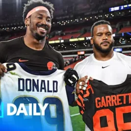 Aaron Donald Flirts with NFL Return After Rams Acquire Myles Garrett