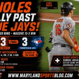 Adley Rutschman Powers Orioles to Dominant 13-3 Victory Over Blue Jays