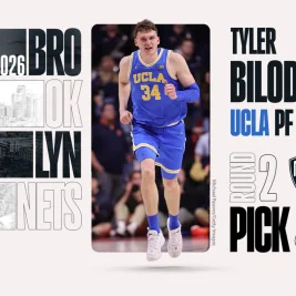 Brooklyn Nets Select Tyler Bilodeau with 43rd Pick in 2026 NBA Draft