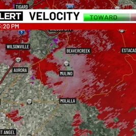 Brief Tornado Warning Issued for Clackamas County After Funnel Cloud Reports