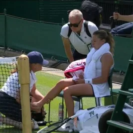 Maja Chwalinska Injured on Match Point at Wimbledon