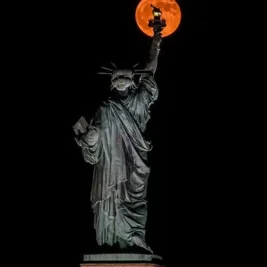 Strawberry Moon Lights Up Summer Night Sky