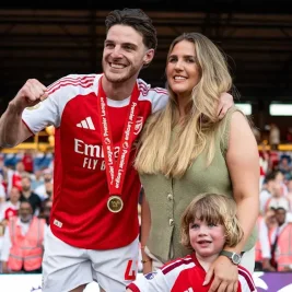 Lauren Fryer and Son Jude Back Declan Rice at 2026 World Cup