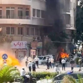 Explosions Rock Damascus During Macron Visit