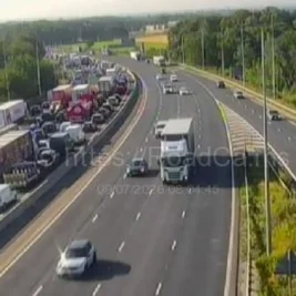 Overrunning Roadworks and Crash Cause Massive Delays on M6 Motorway