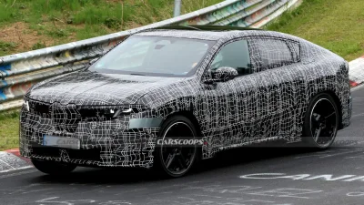 BMW iX4 Coupe SUV Spied at Nurburgring, Drops Boxy Roof