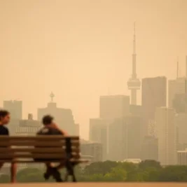 Wildfire Smoke Turns Toronto Sky Yellow, Triggers Global Air Quality Warnings