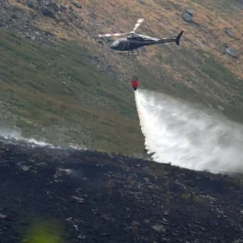 Firefighters Battle Massive Wildfires Across Greater Manchester Moors