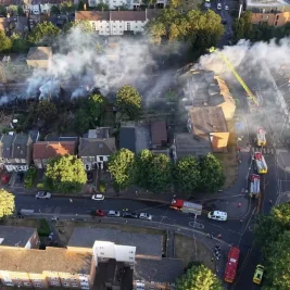 London Railway Fire Forces Evacuations in Walthamstow