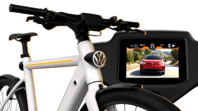 VW's New E-Bike Features Radar, Rear Camera, and Fighter-Pilot Glasses