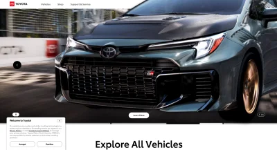 Toyota Website Tracking Lawsuit: 'Decline' Button Was Allegedly Useless
