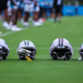 Panthers LB Nic Scourton Carted Off With Knee Injury at Training Camp