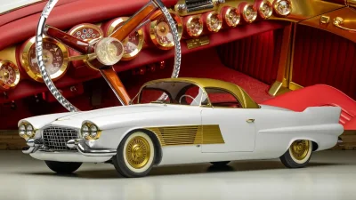 1955 Cadillac Elegante Concept with Gold Accents Heads to Auction