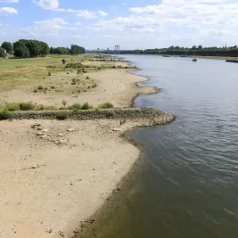 Severe Drought Lowers Rhine River Water Levels in Germany