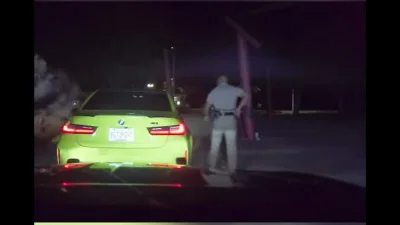 100 Cars Block Florida Interstate for Burnouts, Then BMW Flees at 140 MPH
