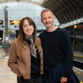 EastEnders reunion: Sonia and Jamie reunite for rail campaign