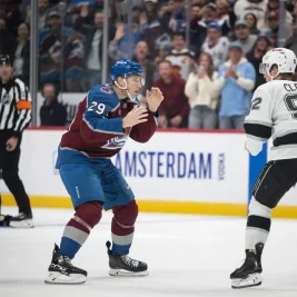 Nathan MacKinnon Fights Clarke, Ignites Avalanche 8-4 Opening Victory