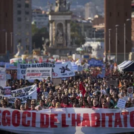 Spaniards March in Madrid After Death of Evicted Woman Maricarmen Abascal
