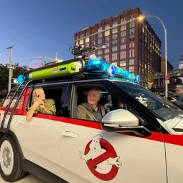 Rivian Ghostbusters Update Brings Ecto-R1 and Arcade Games