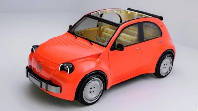Citroen 2CV Returns as Electric Concept With Egg Box Doors