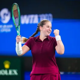 Ostapenko stuns Pegula in Wuhan after saving three match points