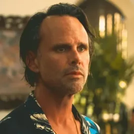 Walton Goggins Wears Retro Outfit in New Miami Vice 85 Set Images