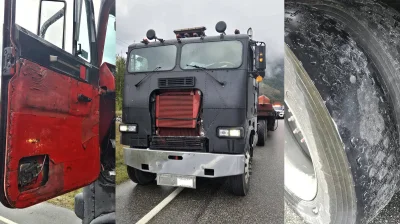 Police Find Canadian Semitruck Held Together by Ratchet Straps, Toddler Unbuckled