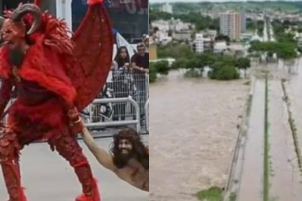 Viral! Brasil Kena Banjir Bandang Usai Gelar Karnaval Satanic, Natizen: Siapa Suruh Main-Main Sama Tuhan