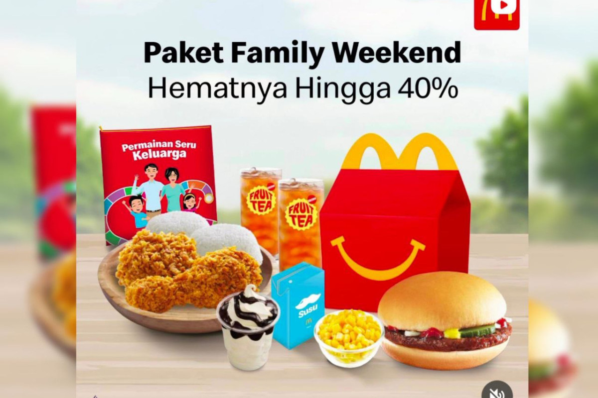 Lebih Hemat 40%! Menu Promo McD Jumat 17 Februari 2023 Spesial Paket Family Gratis Permainan! Dijamin Kenyang Karena Harga Bikin Tenang