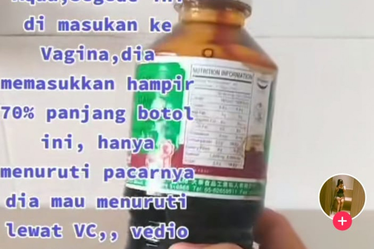 Link Video TKW Singapura Botol Aqua 1 Menit 39 Detik Viral Demi Turuti Nafsu Bejat Pacar 