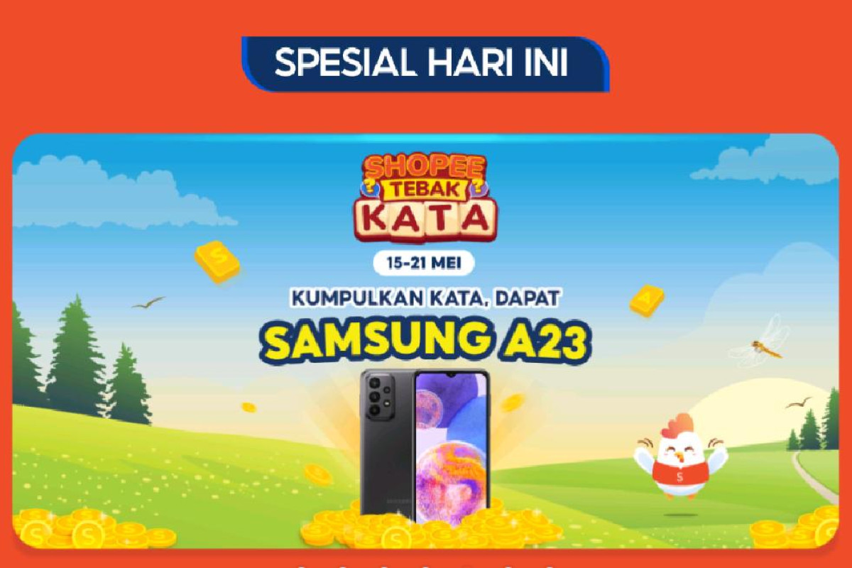 Kunci Jawaban Shopee Tebak Kata Tantangan Harian, Hari Ini Sabtu. 20 Mei 2023 - Ada Cashback Buruan Klaim!