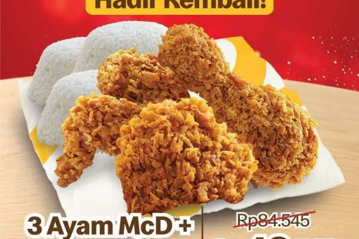 GAS Promo McD Hari ini 27-29 Januari 2023Masih 3 Hari! Menu Ayam Goreng hingga McFlurry Oreo Siap Bikin Ngiler Abis