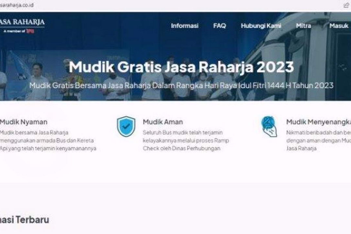 Segera Daftar! Mudik Gratis Jasa Raharja 2023, Berikut Info Syarat, Cara Daftar dan Jadwal Keberangkatannya