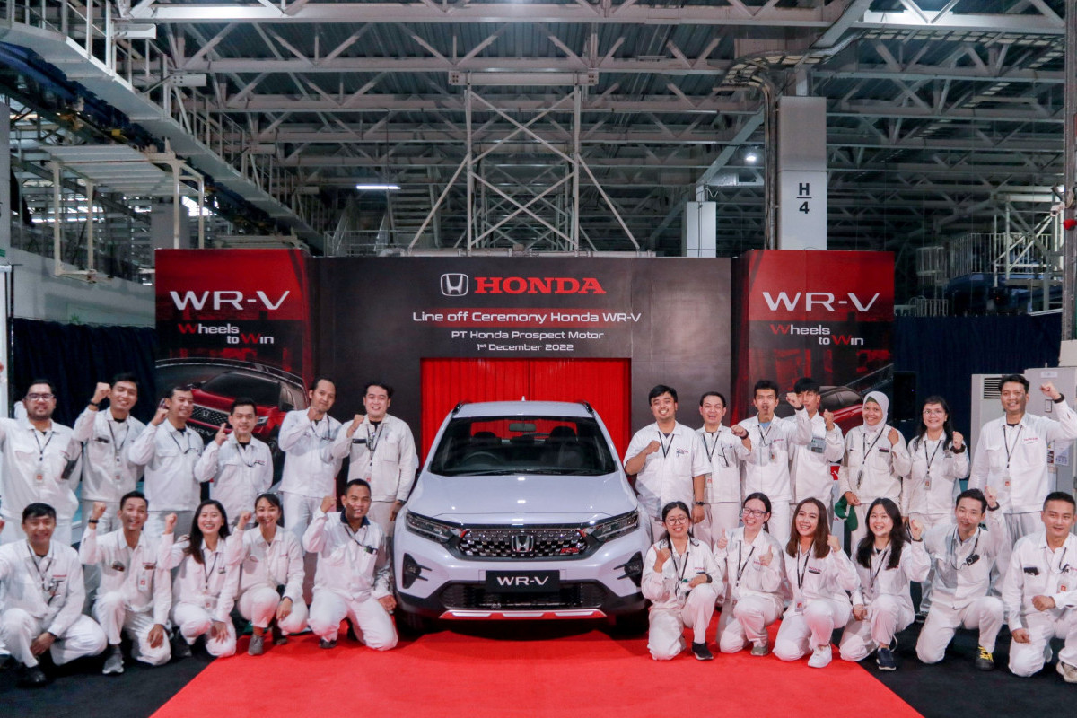 Mantap! PT Honda Prospect Motor Mulai Produksi Masal Honda WR-V di Karawang