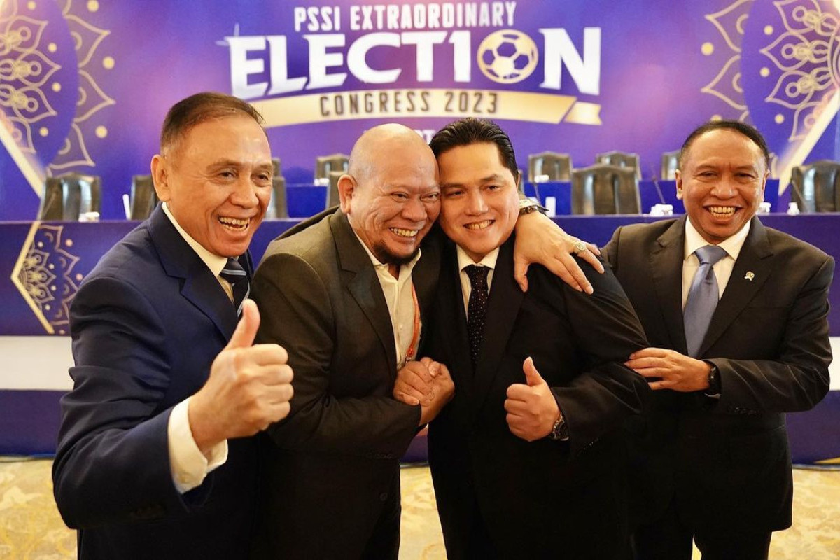 Menang Suara! Erick Thohir Ketua Umum PSSI 2023-2027, Menang Suara dari La Nyalla Mattalitti 