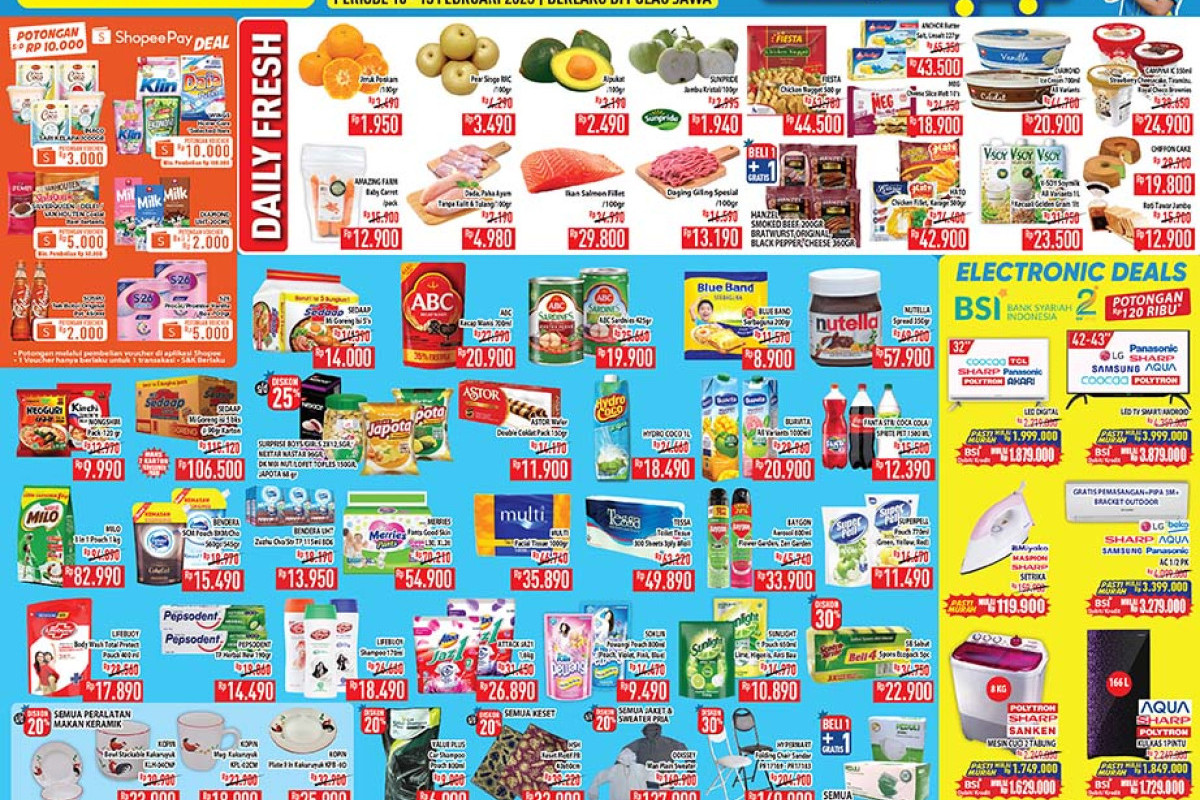 Masih Ada Waktu Belanja Promo JSM Hypermart Hari ini Sabtu Minggu 11-12 Februari 2023, Spesial Pelanggan Tersayang 