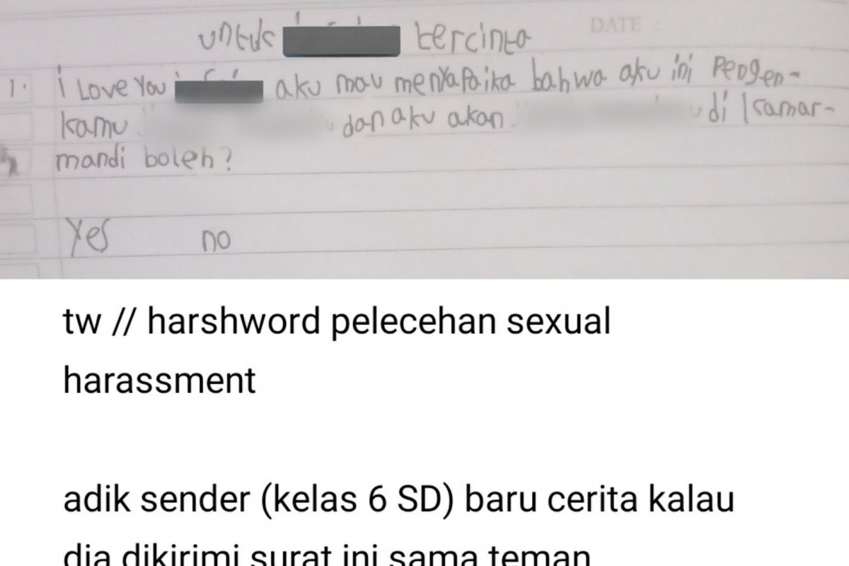 SEREM! Surat Cinta Anak SD Viral Twitter Tanpa Sensor, Bikin Otak Travelling dan Gak Habis Pikir