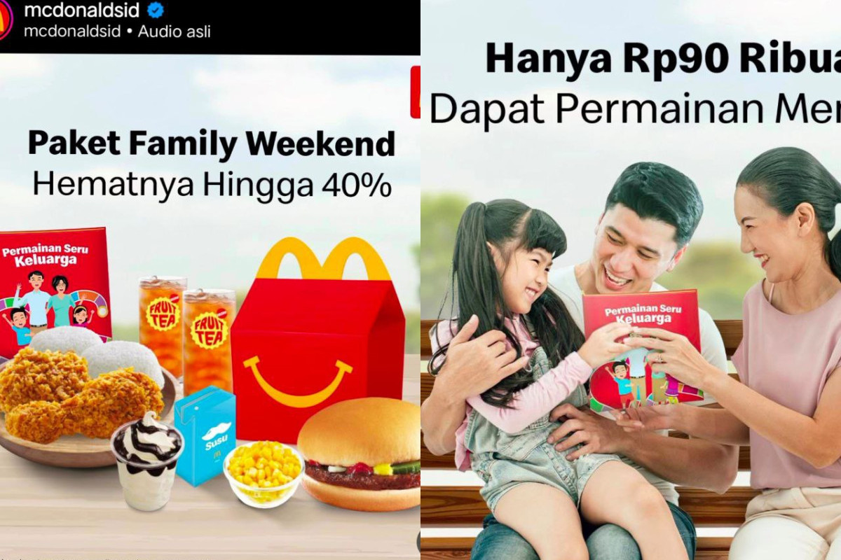 Paket Family Gratis Mainan! Banjir Promo McD Hari ini 17 Februari 2023 Dijamin Lebih Hemat Hingga 40%, Perut Kenyang Harga Bikin Tenang