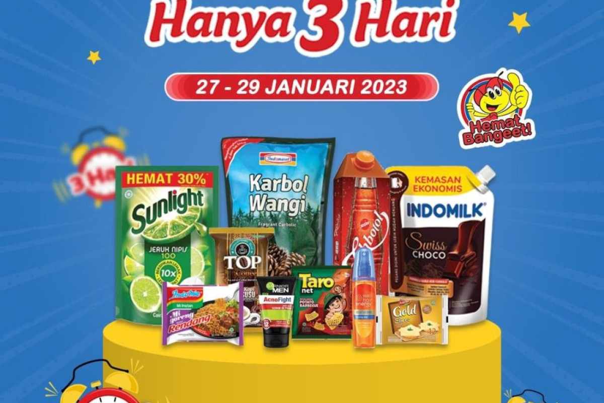 Penawaran Eksklusif Katalog Harga Promo JSM Indomaret Akhir Pekan 27-29 Januari 2023, Semua Produk Diskon Besar-Besaran!