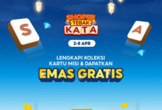 Kunci Jawaban Shopee Tebak Kata Tantangan Harian, Hari Ini Senin, 10 April 2023 - Gratis Ongkir Ramadhan!